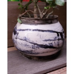 grand pot moderne et original en céramique pour plantes d'intérieurs
