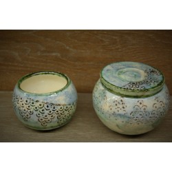 vente en ligne de boîtes céramique originale à motifs de broderie-produit artisanal