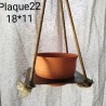 Terracotta:pots suspendus en ceramique pour plantes d'intérieur